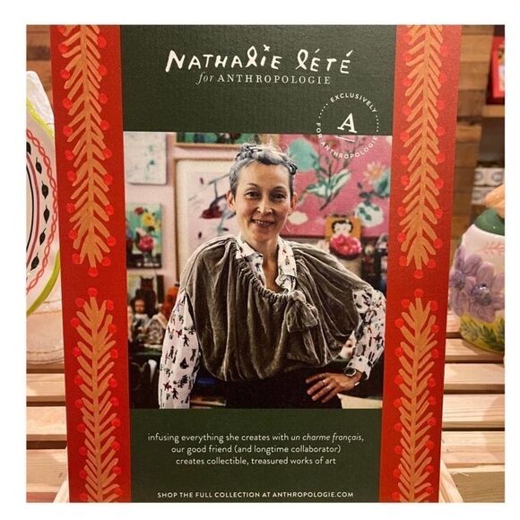 Anthropologie Nathalie Lete Tweleve Days of Christmas Desert Plates 12 - Picture 3 of 7